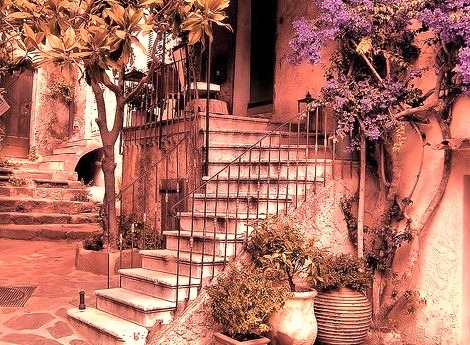 Stairs, Côte d’Azur, France