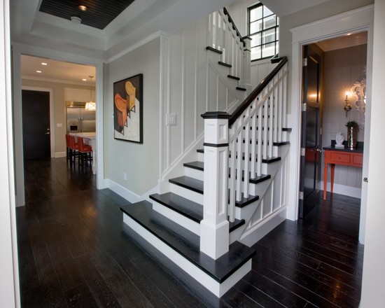 Entry Hall Stairs And Powder Bath (Orange County)