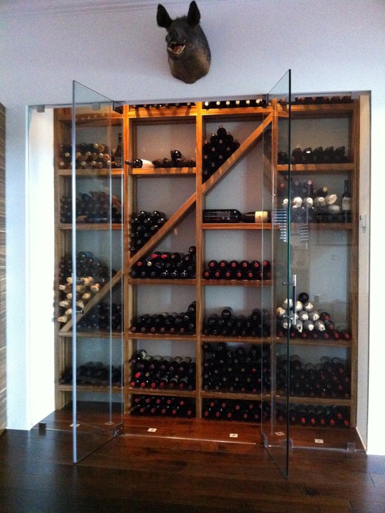 Contemporary Wine Cellar With Refrigeration By Kessick